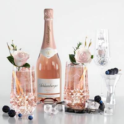 现代酒瓶酒杯组合-4